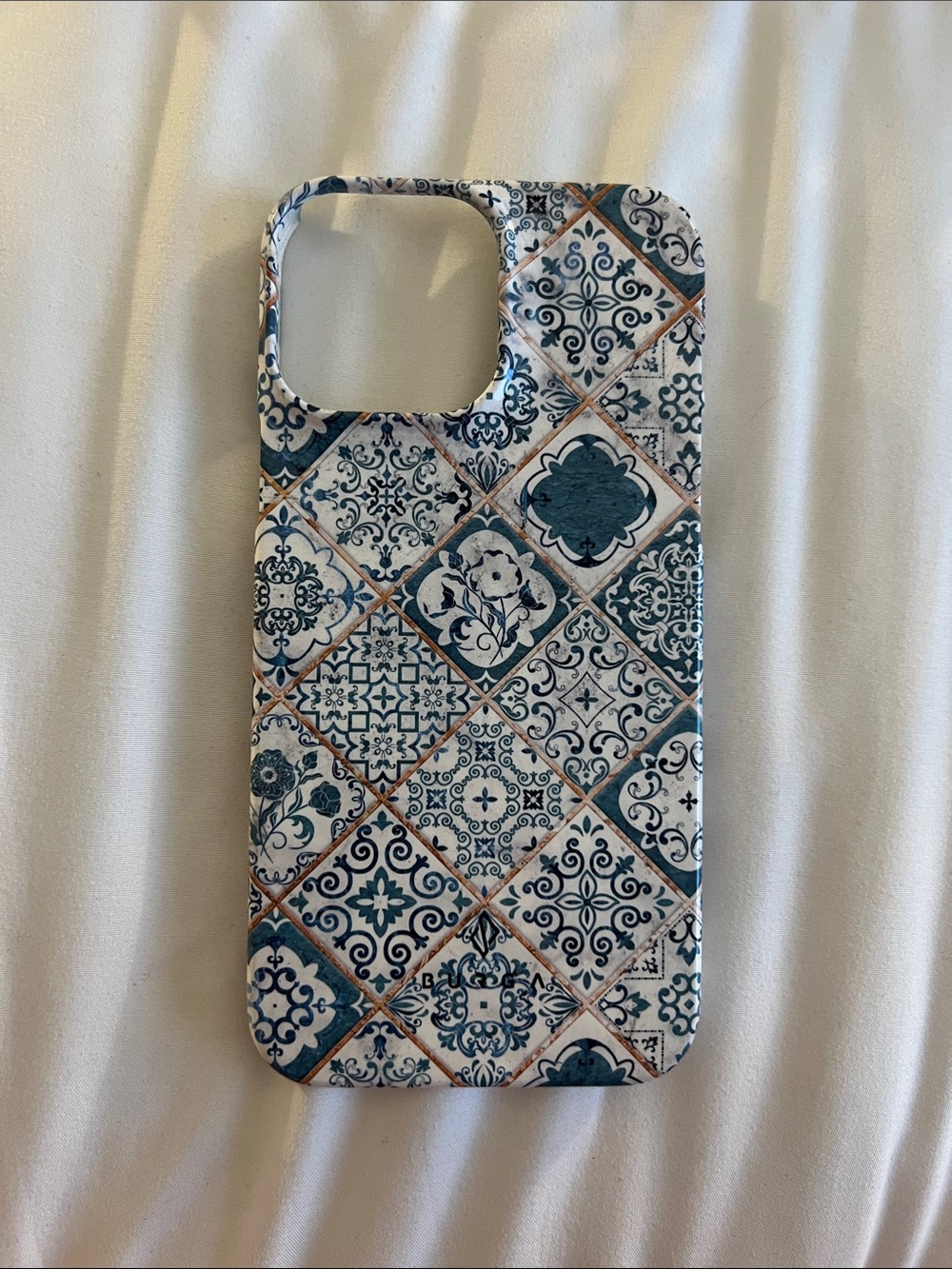 Decorative Blue Tile Pattern Phone Case - Blue